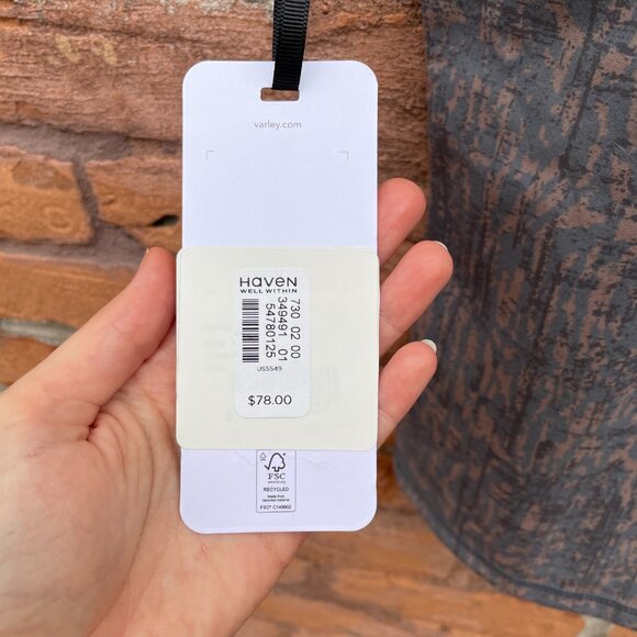 Varley Workout Compression Support Athletic Tank Top Extra Small New with Tags - Picture 3 of 6